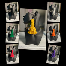 Load image into Gallery viewer, Double knot tassel earrings
