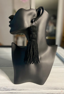 Double knot tassel earrings